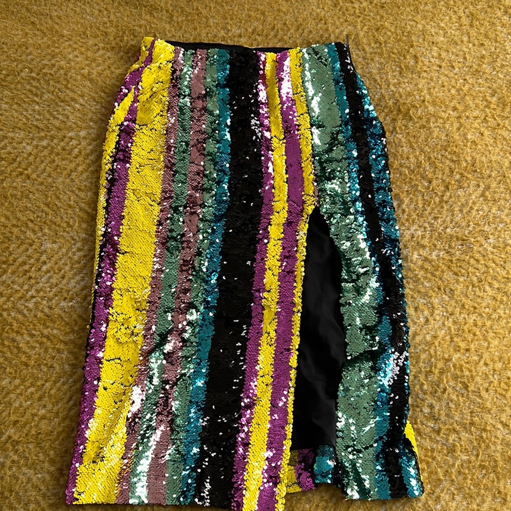 ZARA sequin pencil skirt